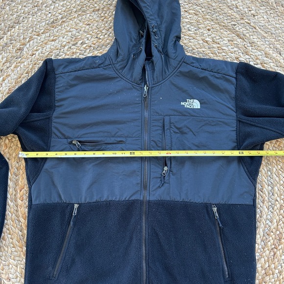 Men's The North Face Polartech Fleece Coat Jacket Size XL Black Hood Warm - Picture 3 of 10